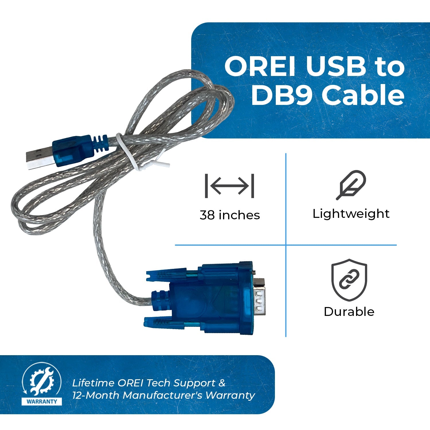 Powerful USB to DB9 Cable for Seamless Device Connectivity