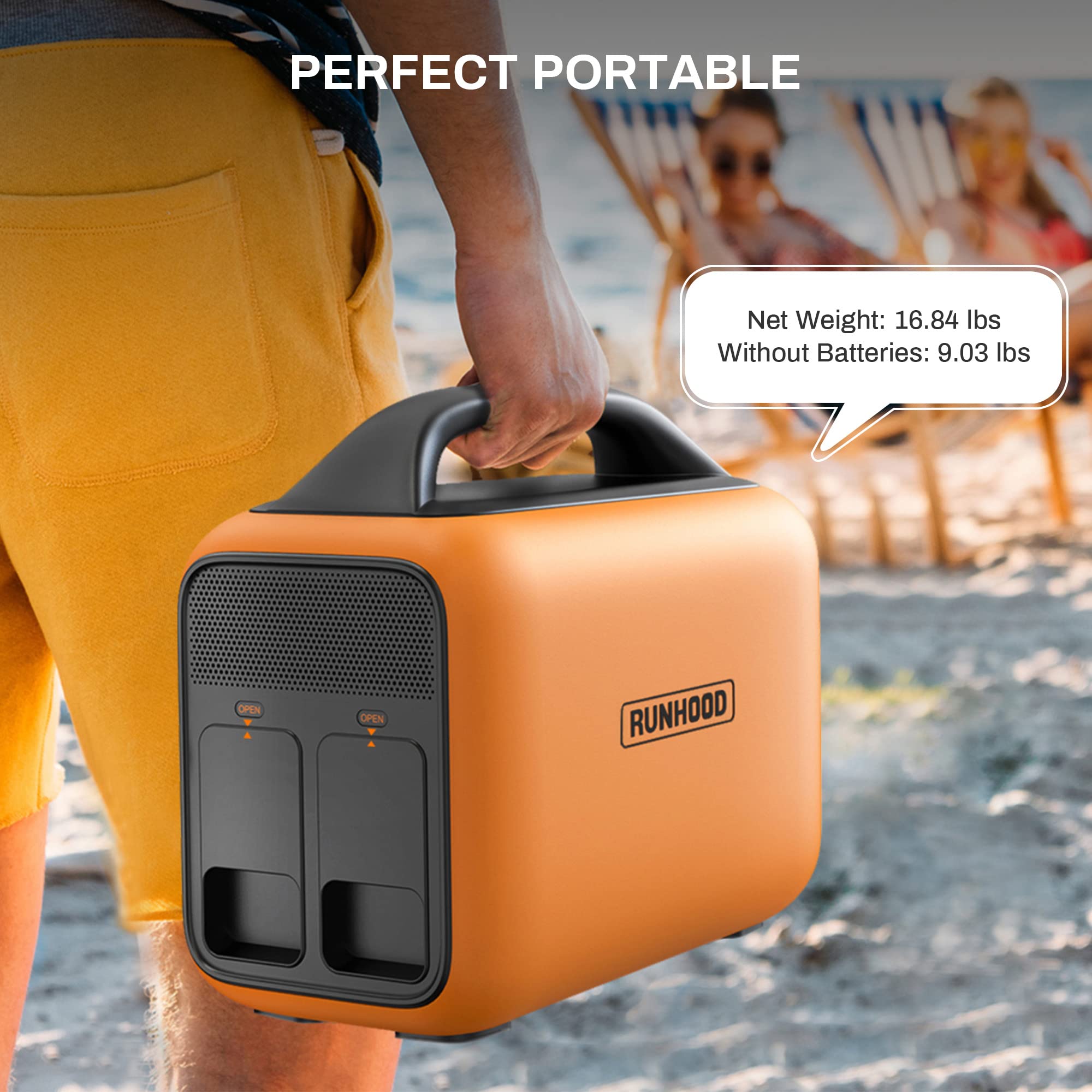 Runhood RALLYE 600 PRO All-in-One Powerhouse with 100W Solar Panel