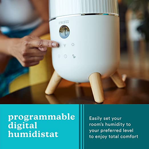 Homedics TotalComfort Deluxe Ultrasonic Humidifier - Large Room Soother