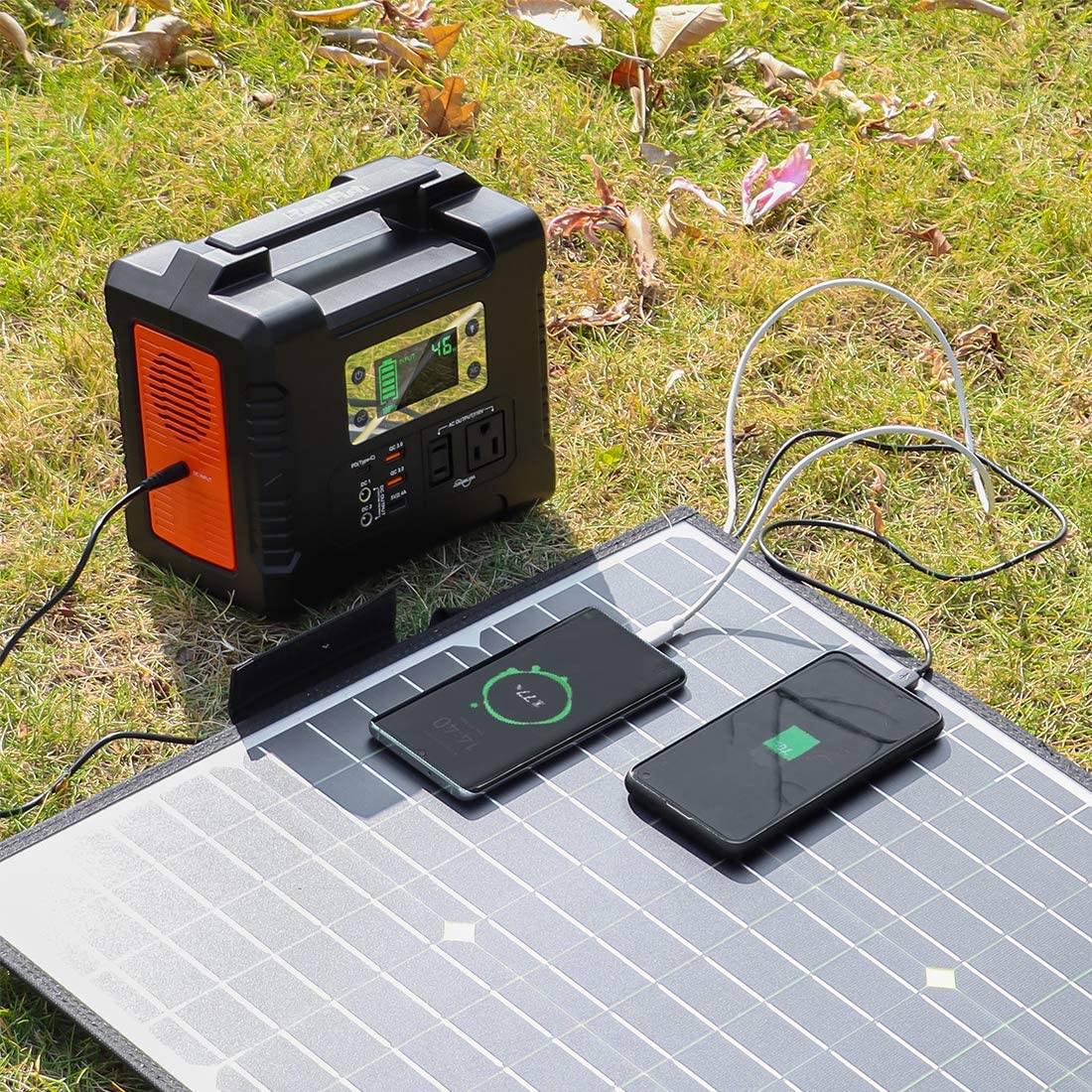 Flashfish 100W 18V Foldable Solar Panel with 5V USB - Your Portable Powerhouse