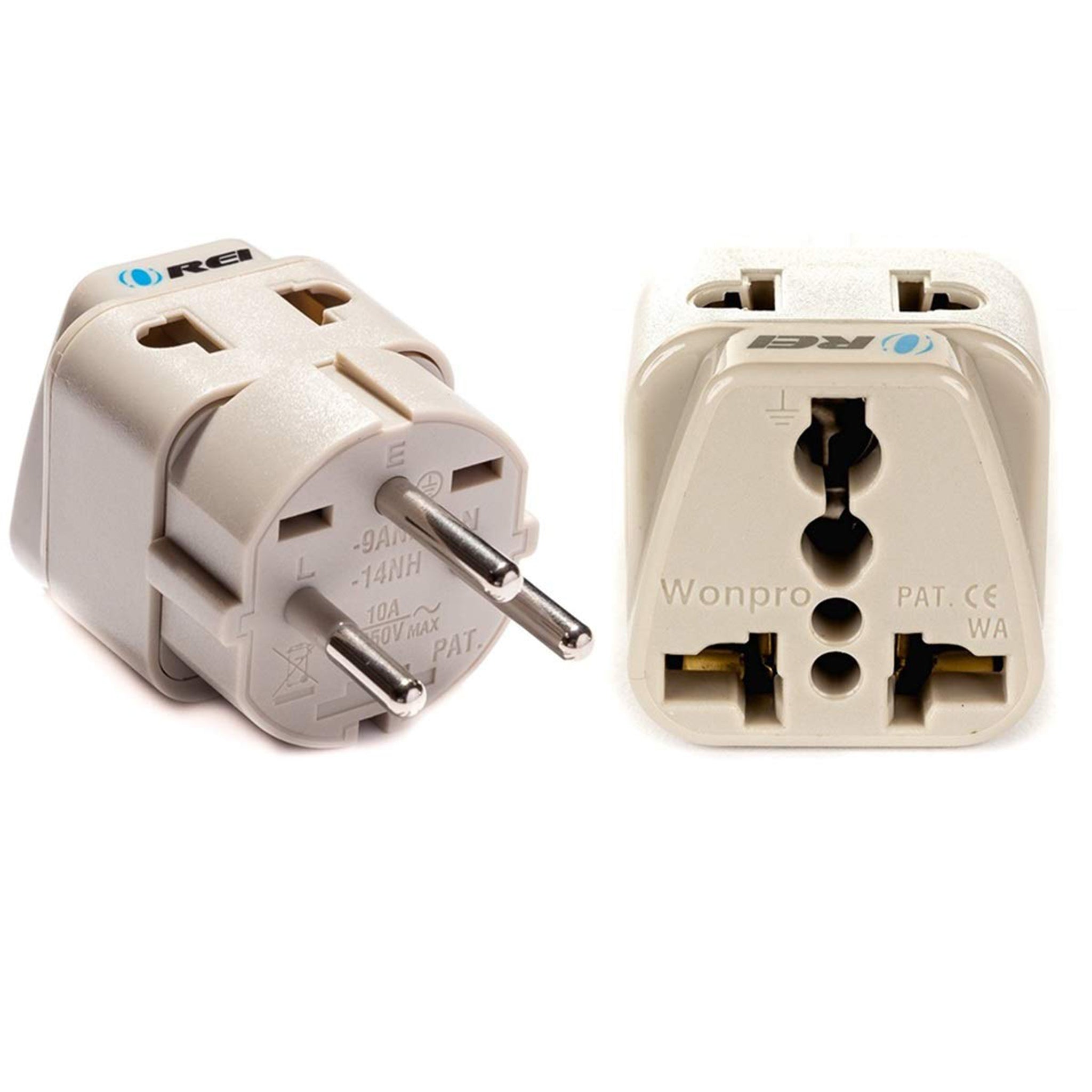 OREI DB-14 Compact Travel Adapter for Gaza, Israel - 2-in-1 Type H