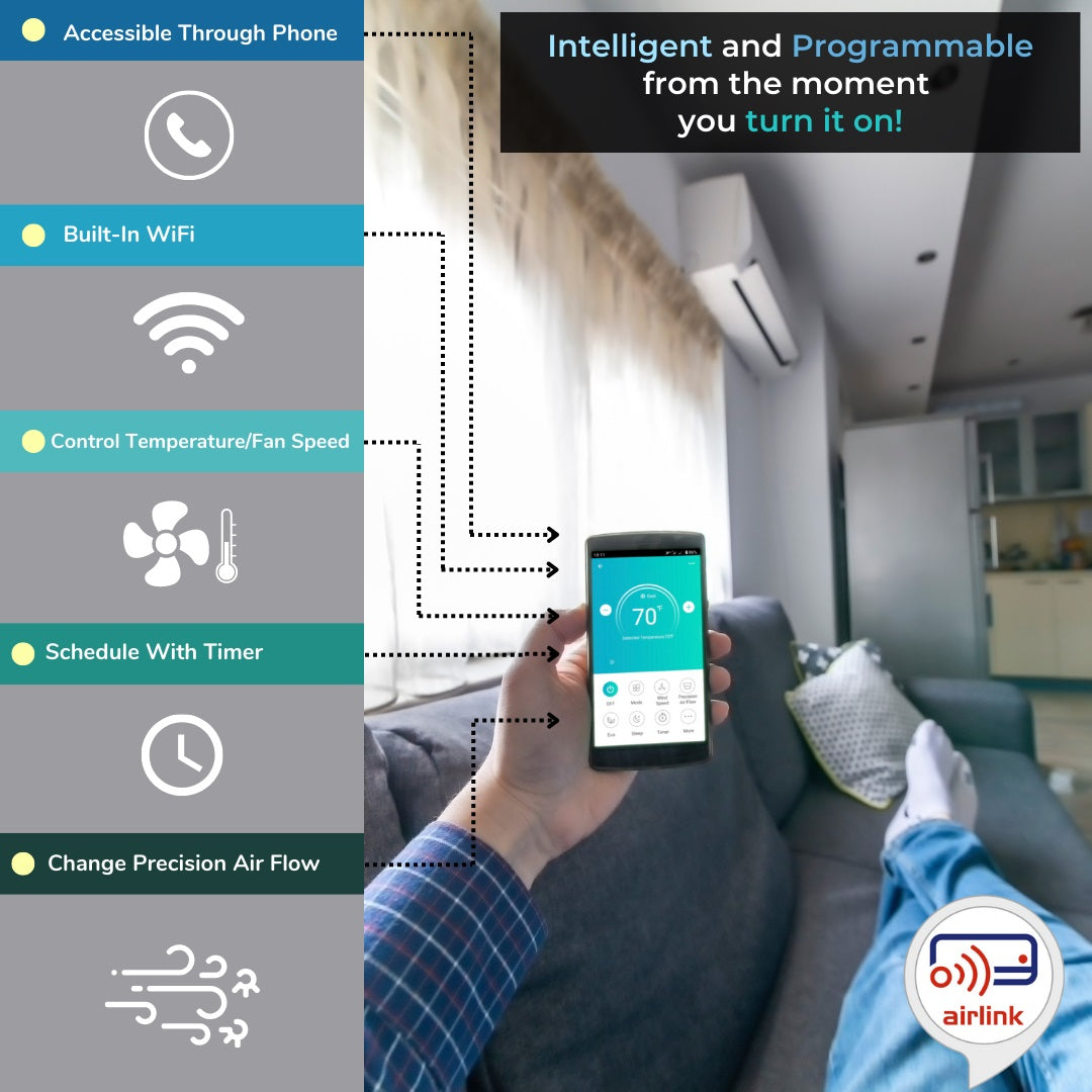 Pioneer Diamante 3-Zone Wi-Fi Wall Mount Air Conditioner Heat Pump - 36000 BTU, 21.5 SEER2, Energy Star
