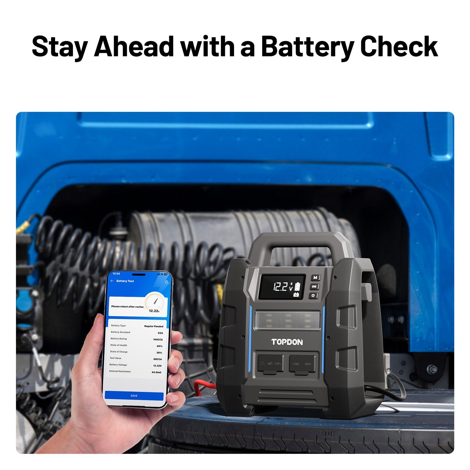TOPDON V4500Plus 2-in-1 4500 Peak Amp Jump Starter - Your Ultimate Vehicle Power Companion