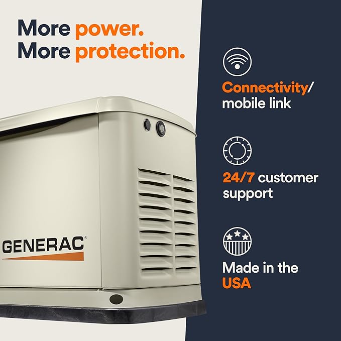Generac 14/14 kW Air-Cooled Standby Generator with Free MobileLink