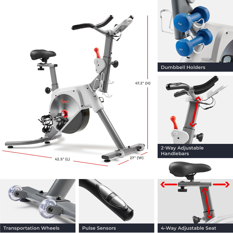 Sunny Health & Fitness Prime Indoor Cycling Bike - Your Path to a Fit Future