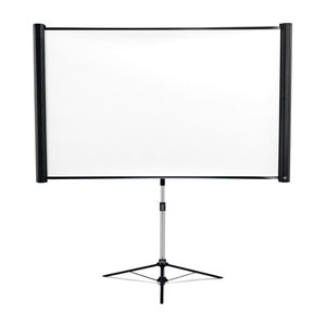 Epson ES3000 80-Inch Manual Front Projection Screen - 16:10 Matte White, Floor Mount