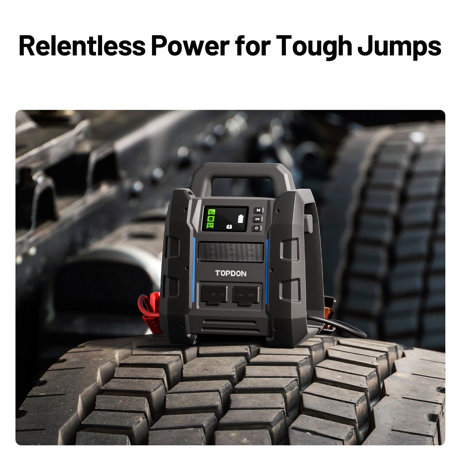 TOPDON V4500Plus 2-in-1 4500 Peak Amp Jump Starter - Your Ultimate Vehicle Power Companion