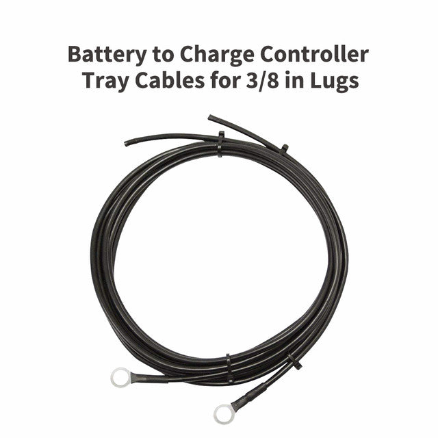 Renogy 8FT 12 AWG Copper Tray Cable for Seamless Charge Controller - Battery Connection
