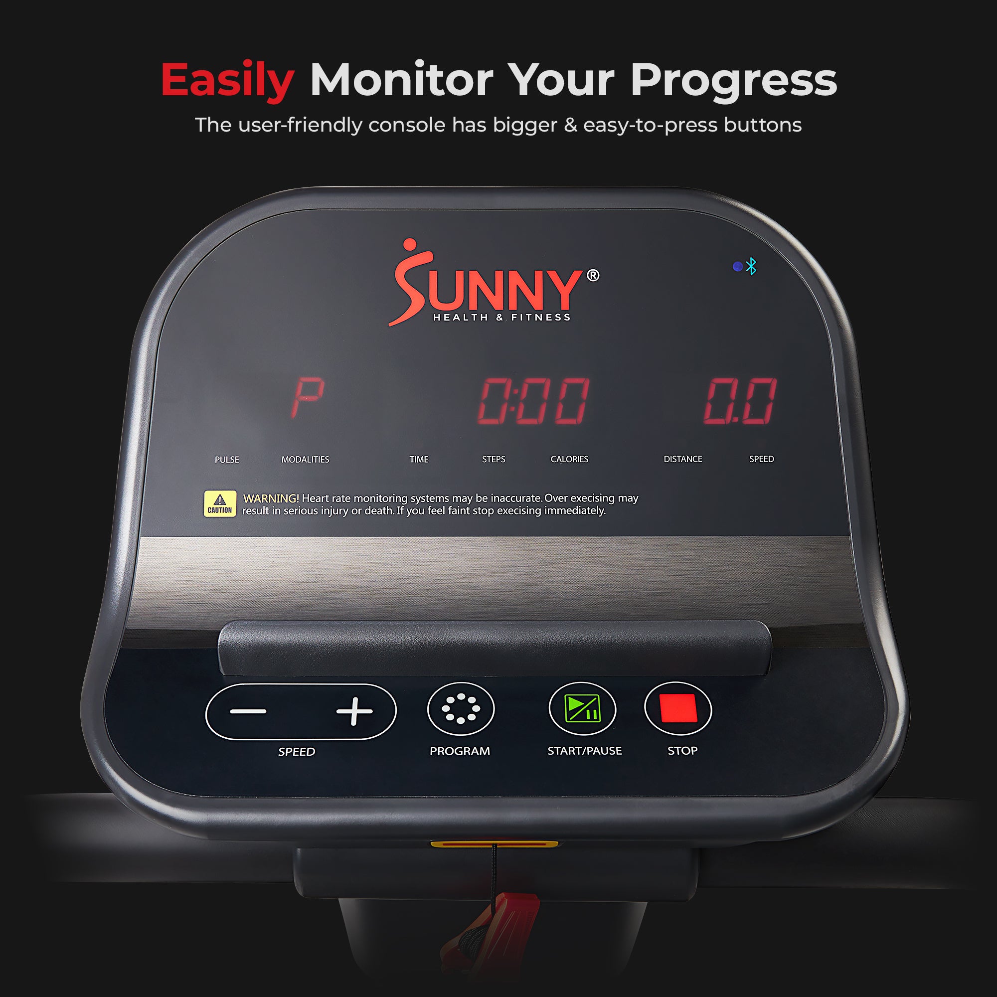 Sunny Health & Fitness All-Ages Running Treadmill with Handrails - SF-T722062