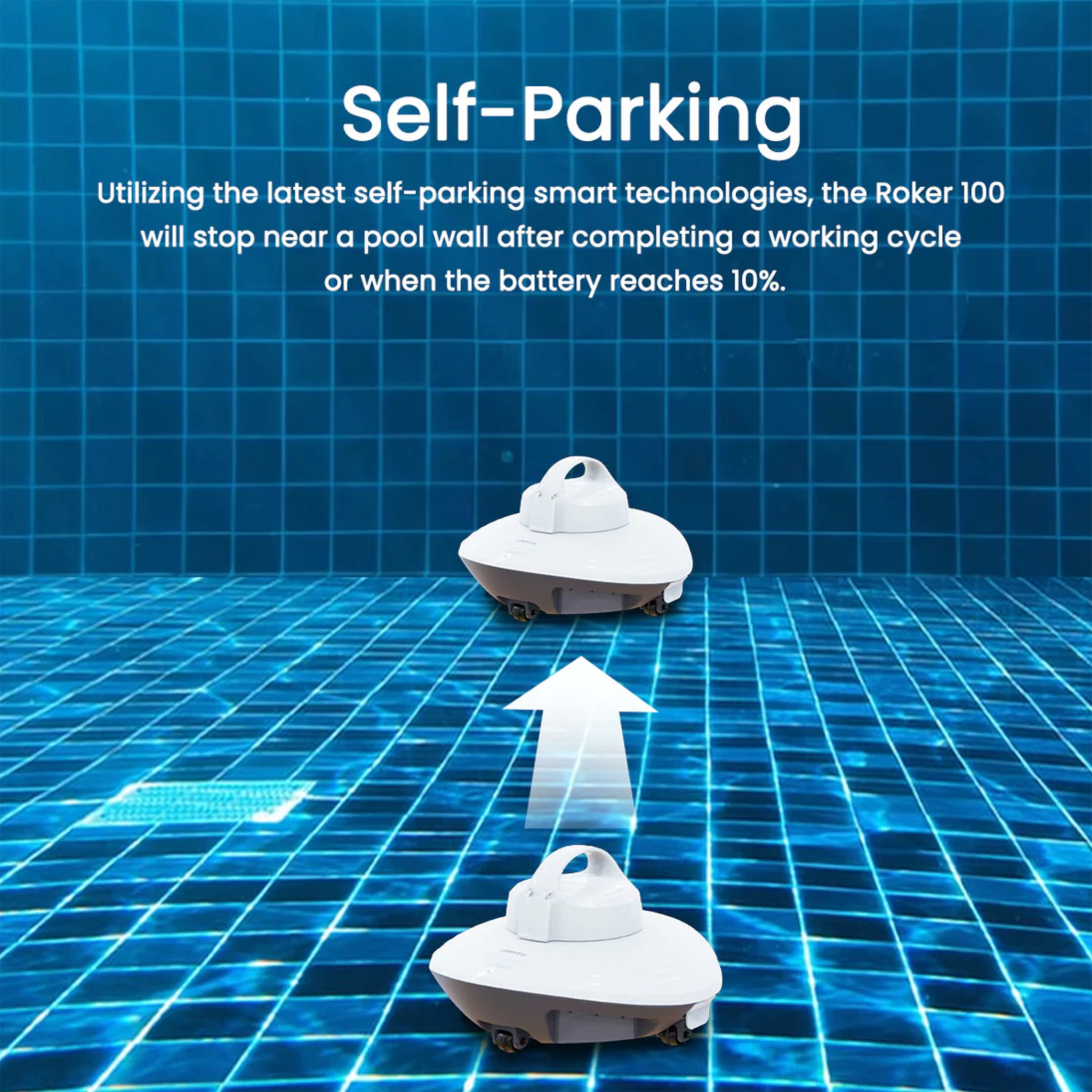 Seauto Roker Plus Cordless Robotic Pool Cleaner - Effortless Pool Maintenance