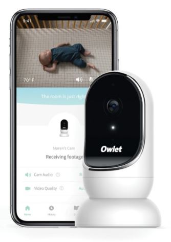 Owlet 1080p Full HD Indoor Wi-Fi Smart Baby Monitor - Your Baby's Guardian Angel