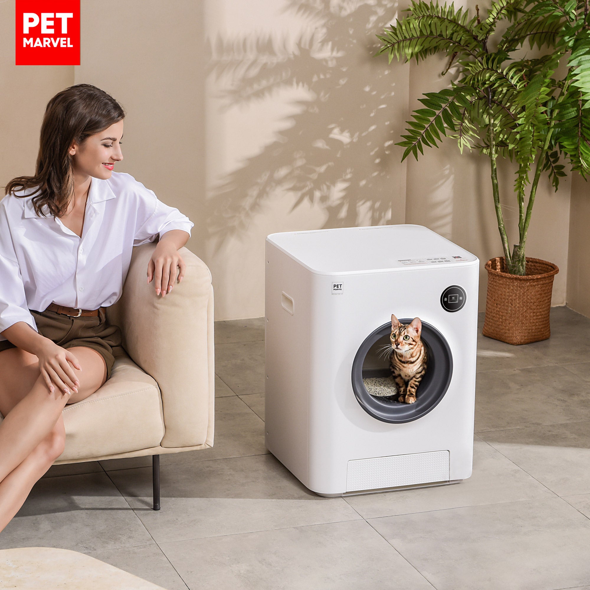 PET MARVEL Magic Cube - The Ultimate Smart Cat Toilet