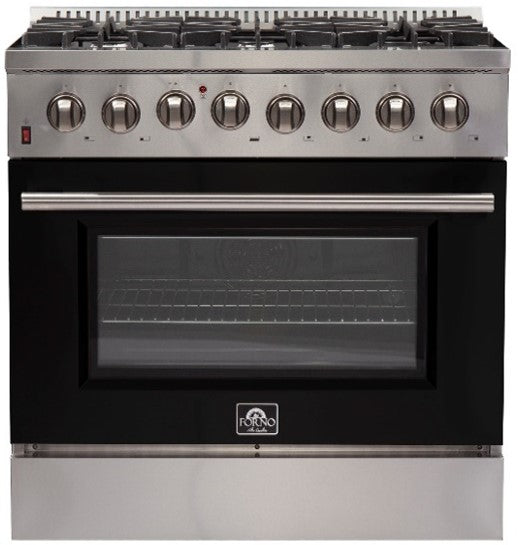 Forno Galiano Gold Professional 36 Freestanding Dual Fuel Oven Range