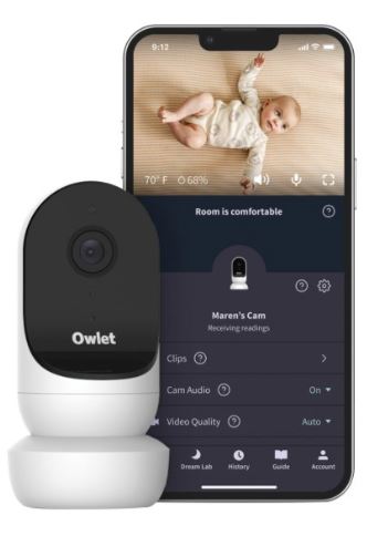 Owlet Cam 2 Wi-Fi Smart Baby Monitor - 1080p Full HD for Peace of Mind