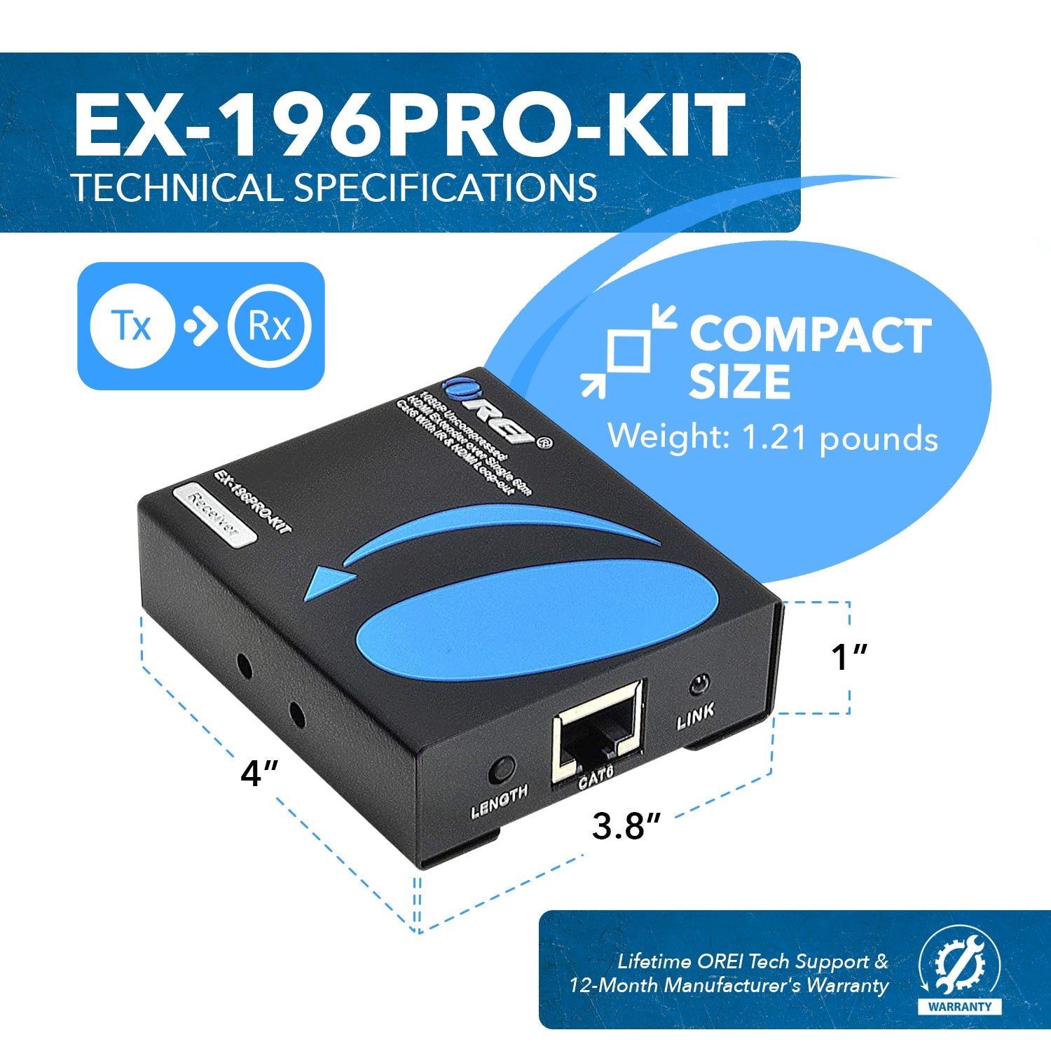 OREI 196FT HDMI Extender - Boost Your Home Entertainment