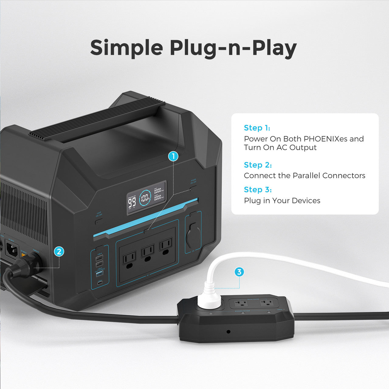 Renogy Phoenix 30A Single Phase Parallel Kit - Boost Your Power with Ease!