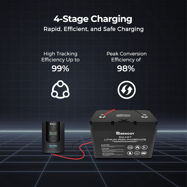 Renogy Rover Li 30 Amp MPPT Solar Charge Controller Bundle