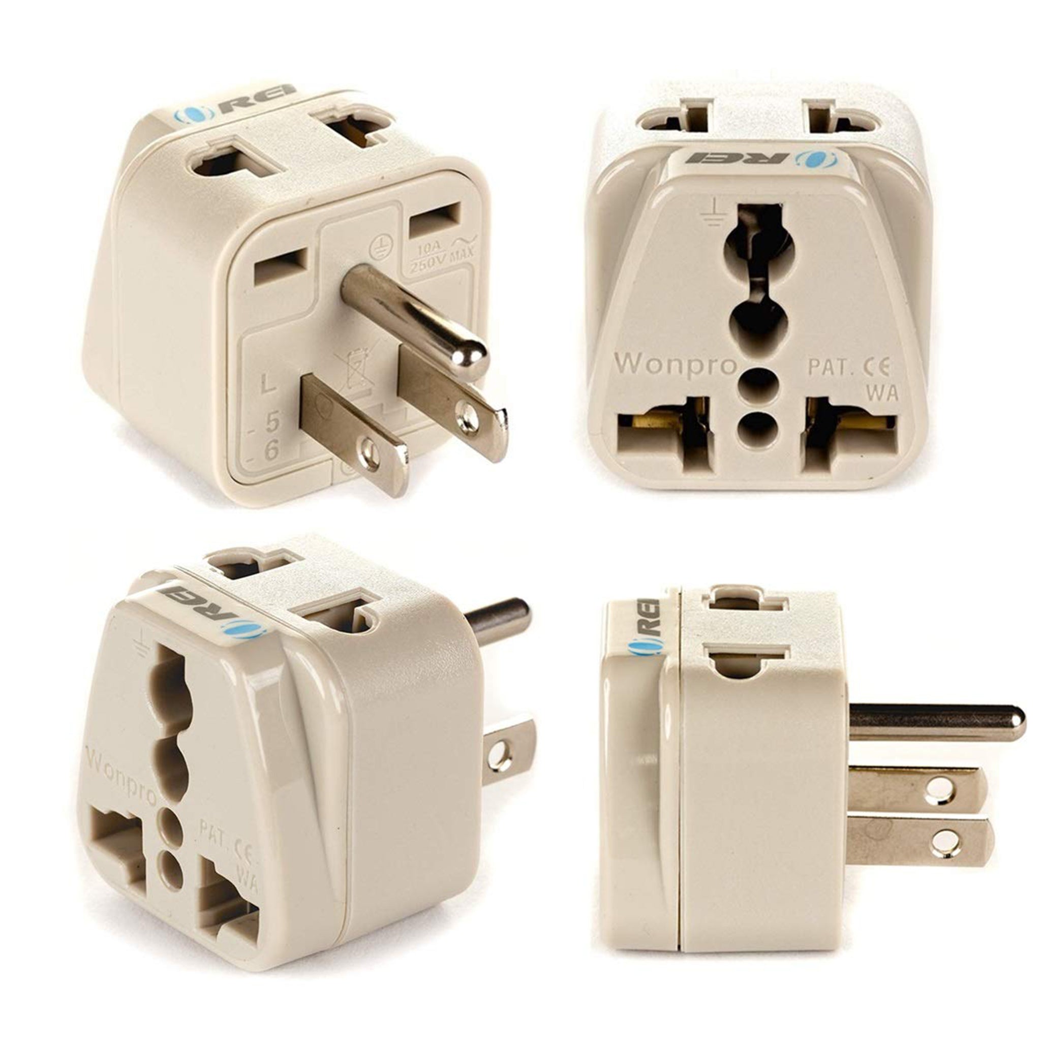 OREI DB-5 Japan & Philippines Travel Adapter: Compact 2-in-1 Type B