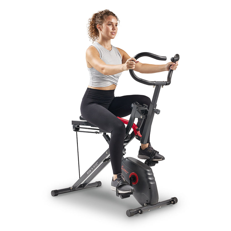 Sunny Health & Fitness 2-in-1 Row-N-Ride Exercise Bike: The Ultimate Fitness Solution