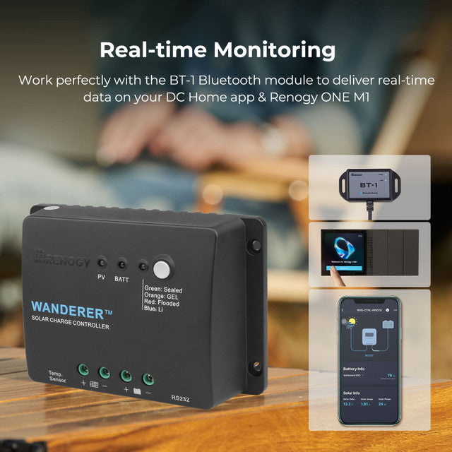 Renogy Wanderer 30 Amp Solar Charge Controller - Your Off-Grid Power Solution