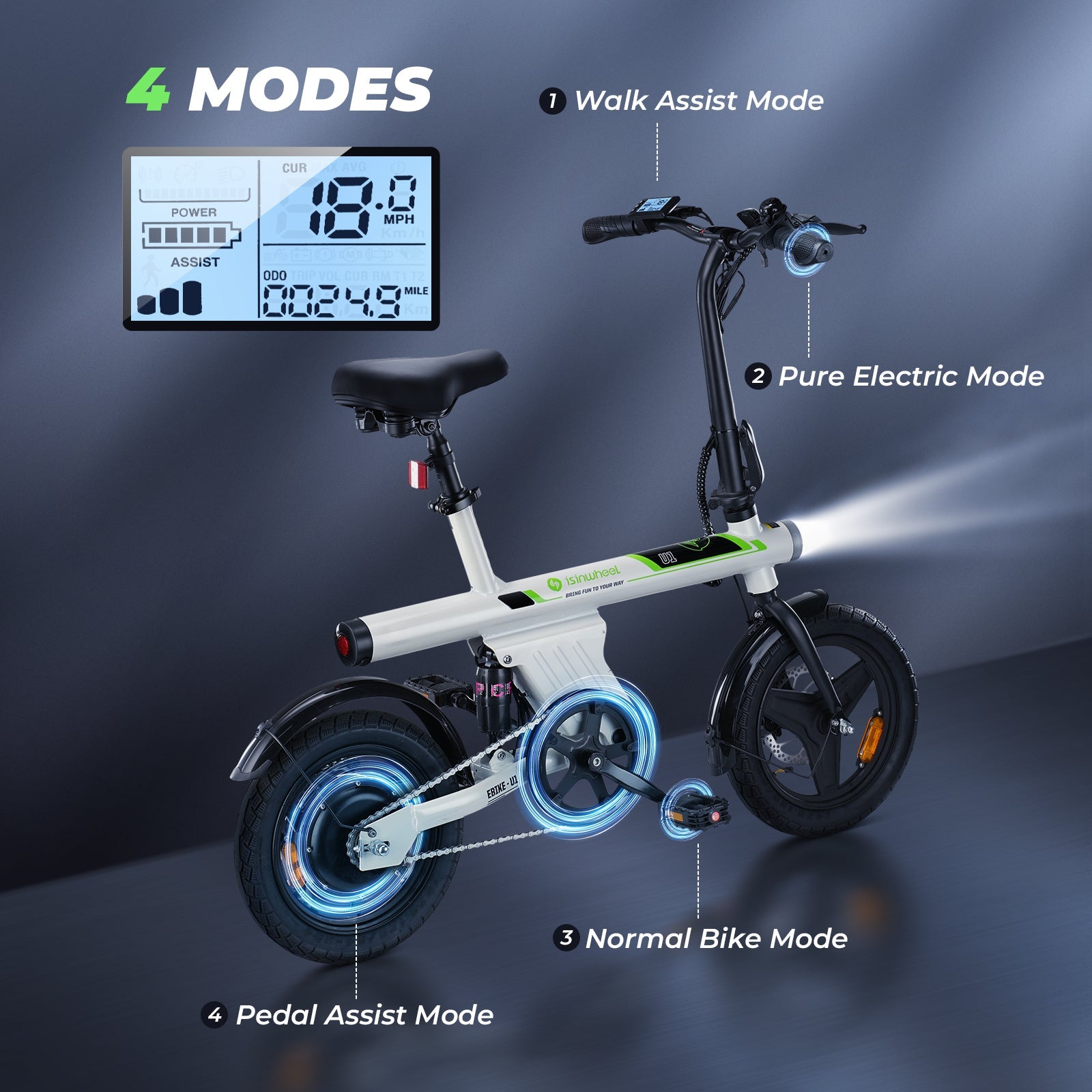 isinwheel U1 Foldable Electric Bike - Your Ideal Riding Companion