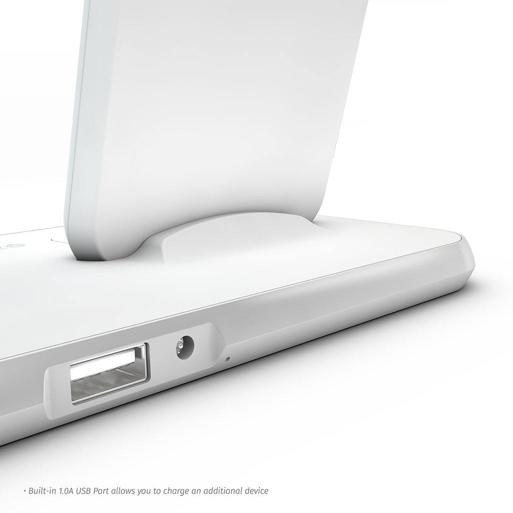 ZENS Aluminium Wireless Charger Stand + Dock - Charge Your iPhone and Airpods Effortlessly