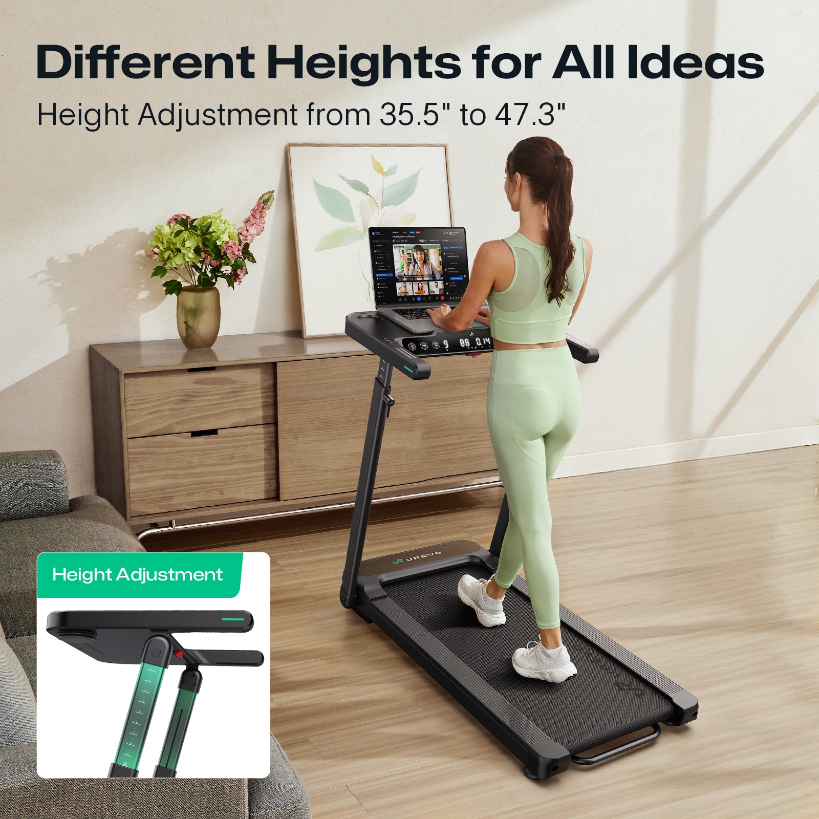 UREVO Foldi 3S Adjustable Treadmill - Your Ultimate Home Fitness Solution