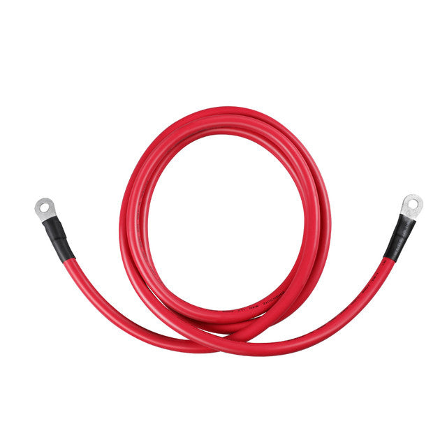 Renogy 8Ft 1AWG Copper Battery Inverter Cables (Pair) - 3/8Inch Lugs