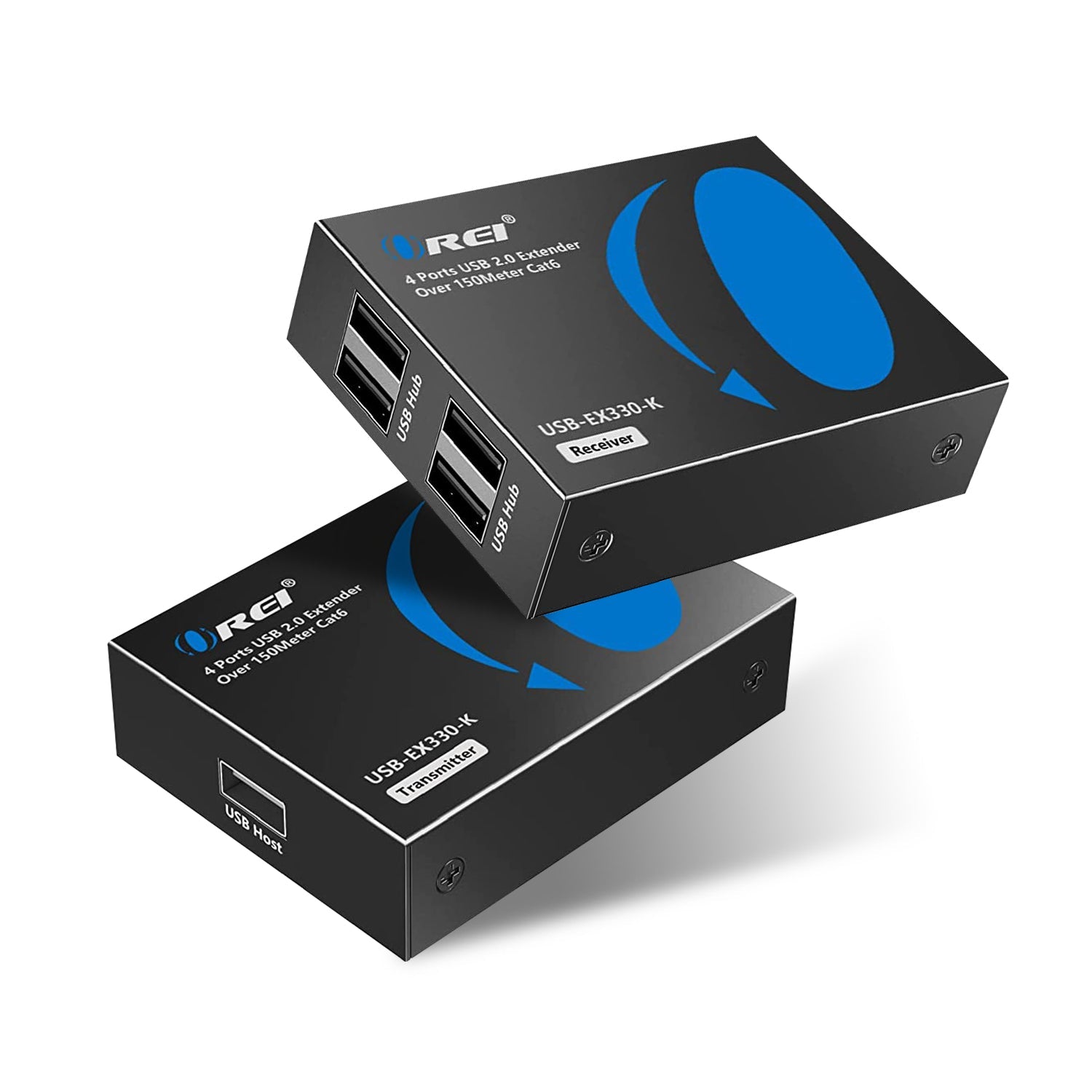 Extended Reach 4-Port USB Over Ethernet Adapter