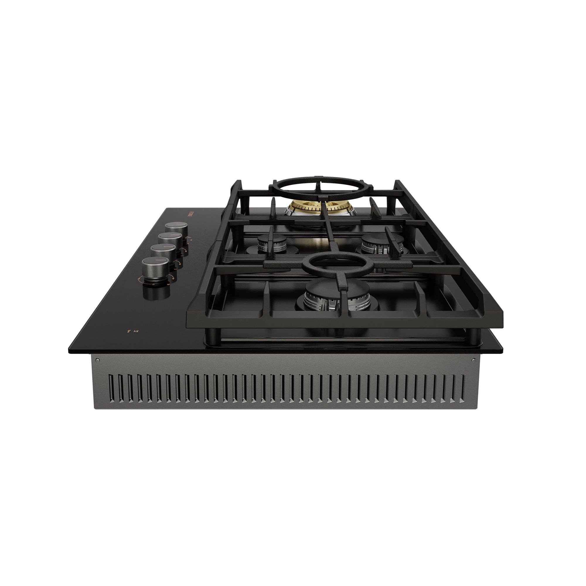 FOTILE Tri-Ring Gas Cooktop - GLG30401, Moonshadow Grey Series