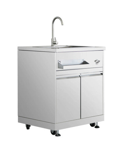 Thor Kitchen Stainless Steel Outdoor Bar Sink Cabinet with Ample Storage