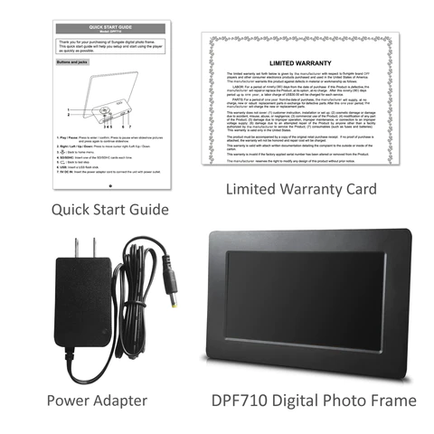 Sungale 7-inch Pure Digital Photo Frame - DPF710