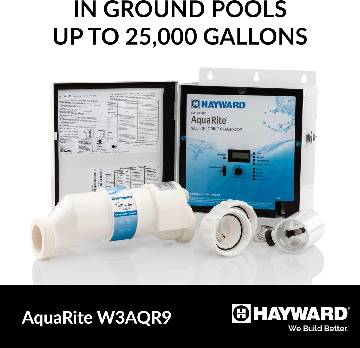 Hayward AquaRite 25K Gal Salt Chlorination System