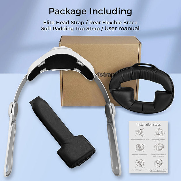 Sungale Oculus Quest 3 Adjustable Replacement Headstrap - Enhance Your VR Gaming Comfort