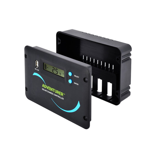Renogy Adventurer-Li 30A Negative-Ground PWM Flush Mount Charge Controller - Your Reliable Solar Power Companion