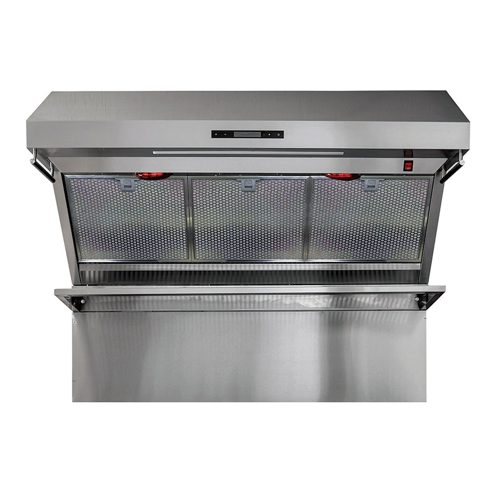 Savona 48-Inch Wall Mount Range Hood with Back Splash