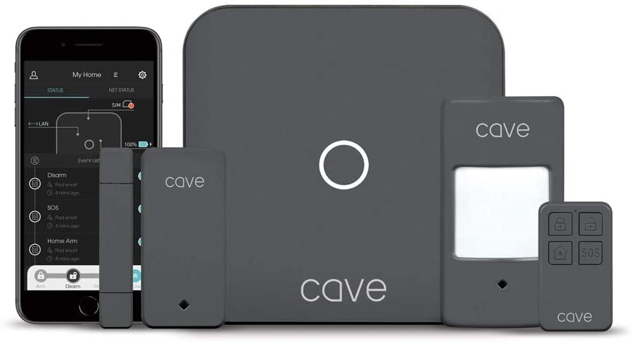 Veho Cave Wireless Security Alarm Starter Kit - Protect Your Home Anywhere