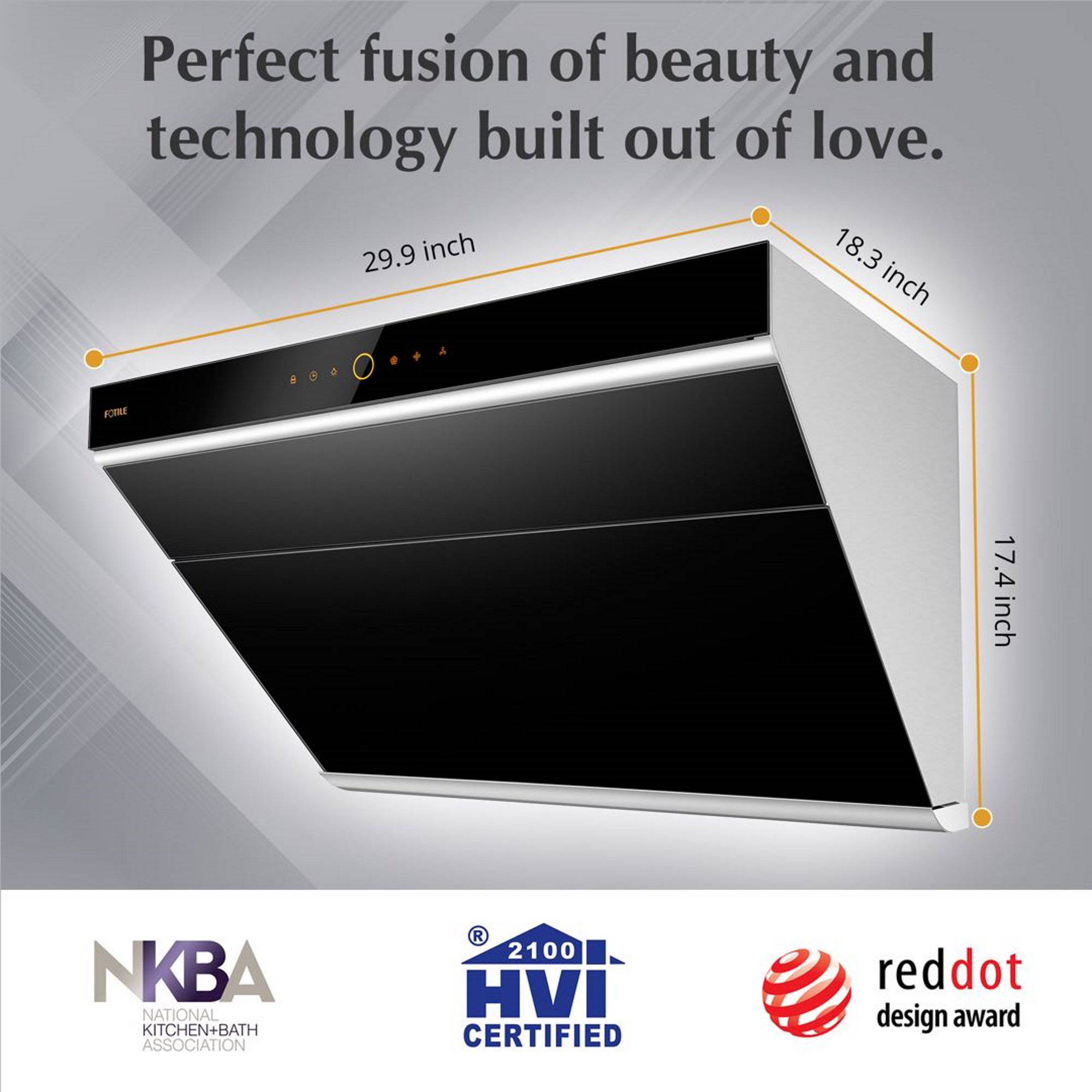 FOTILE Prestige Series 30/36 Under-Cabinet & Wall Mount Range Hood - Effortlessly Enhance Your Kitchen Ventilation