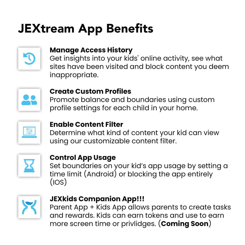 JEXtream FX20 Wi-Fi 6 Parental Control Router with App - Your Ultimate Home Networking Solution