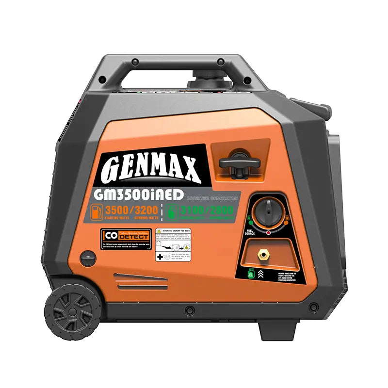 Genmax GM3500iAED Super Quiet Dual Fuel Portable Inverter Generator with Parallel Capability