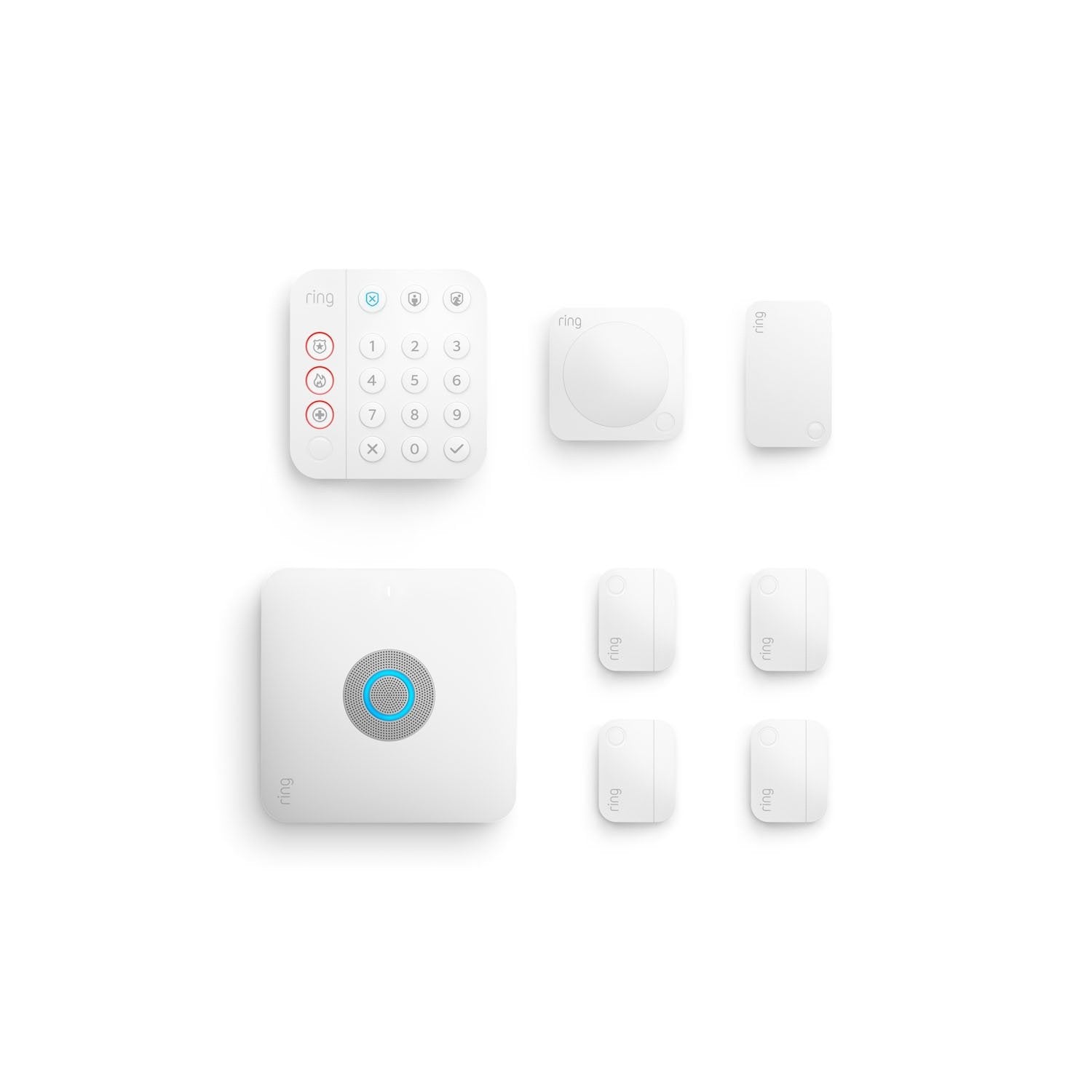 Ring Alarm Pro 8-Piece Home Security Bundle with Contact Sensors and Motion Detectors