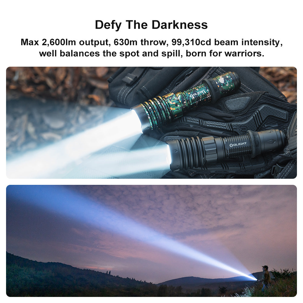 Olight Warrior X4 Kit - Your Ultimate Tactical Flashlight (Matte Black)