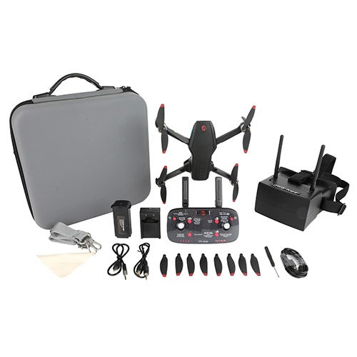 Vivitar FPV Racing Drone with Dual Cameras and Immersive Goggles
