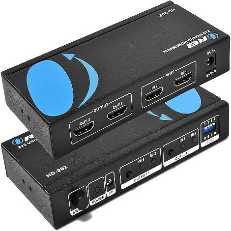 OREI HD-202 Superb 2x2 HDMI 1.4V Matrix Switch/Splitter - Effortlessly Manage Your HDMI Signals!