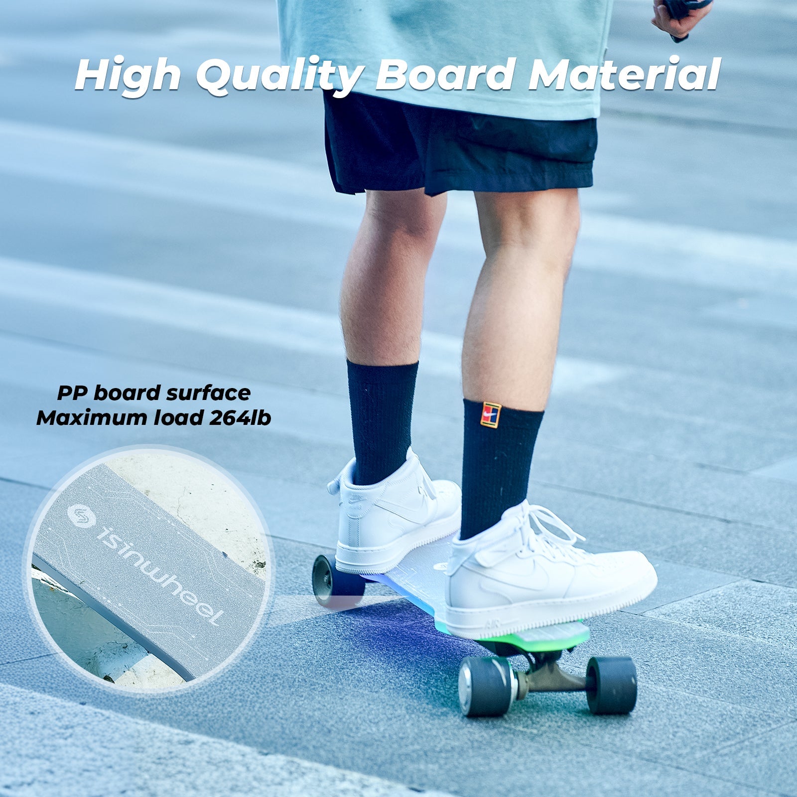 isinwheel V6 Pro Electric Skateboard: Light Up Your Ride with Style