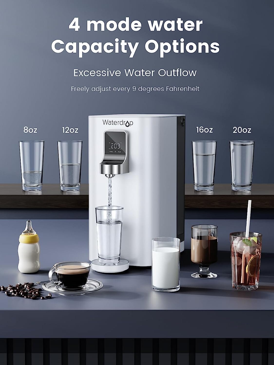 Waterdrop K19 Instant Hot Countertop RO System