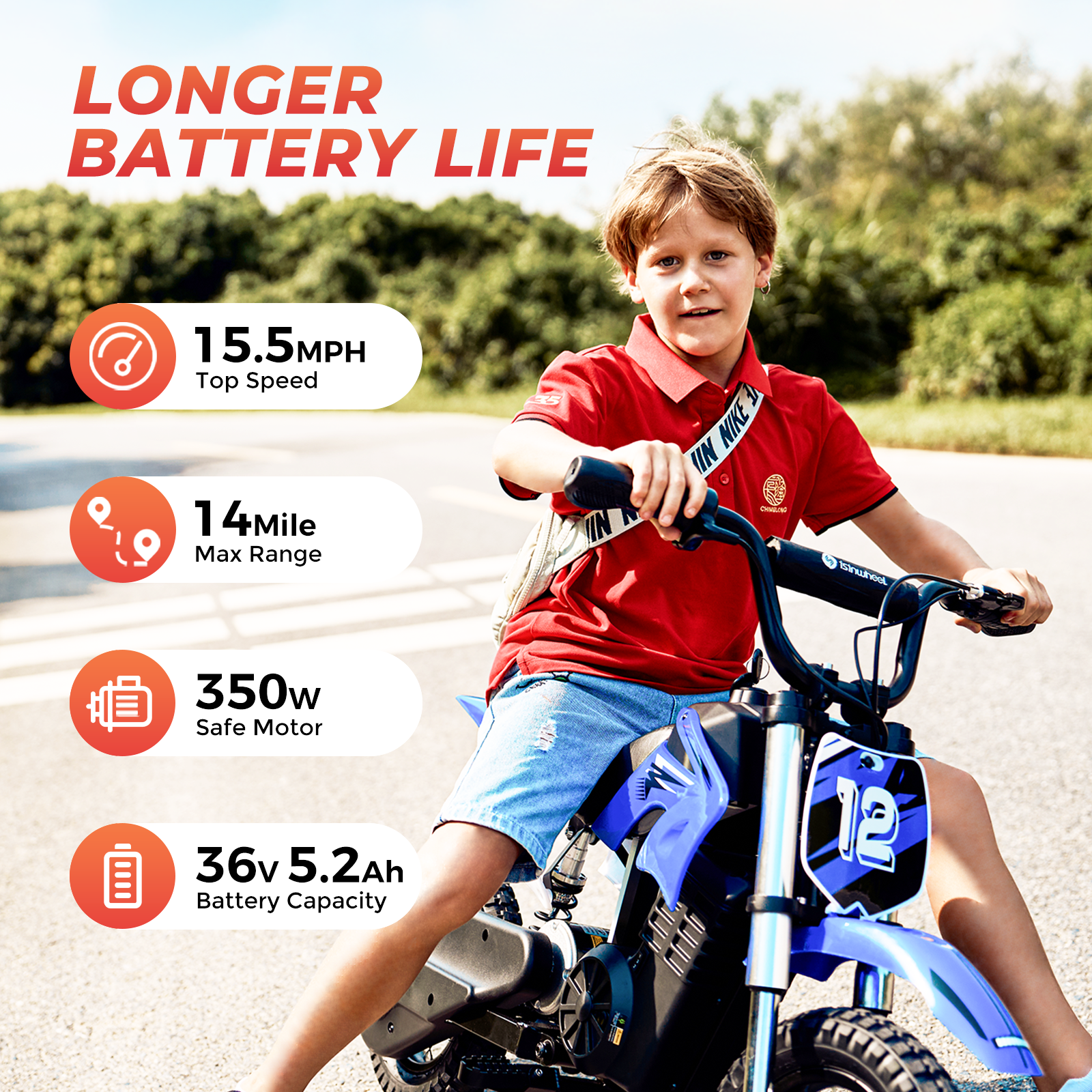 Isinwheel A12 Kids' Electric Dirt Bike: Adventure Awaits!