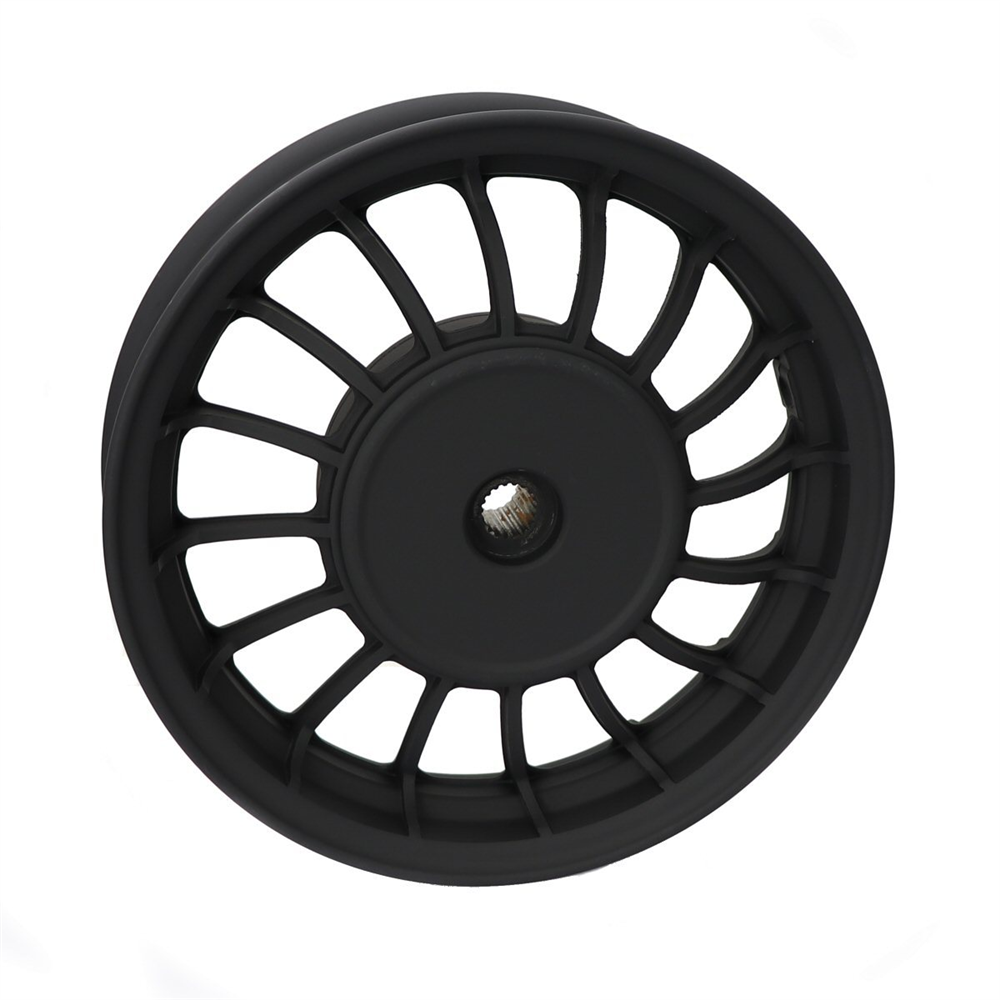 Revolutionary 10' Rear Wheel for Retro 50cc Scooters - Sleek Black (144-42)