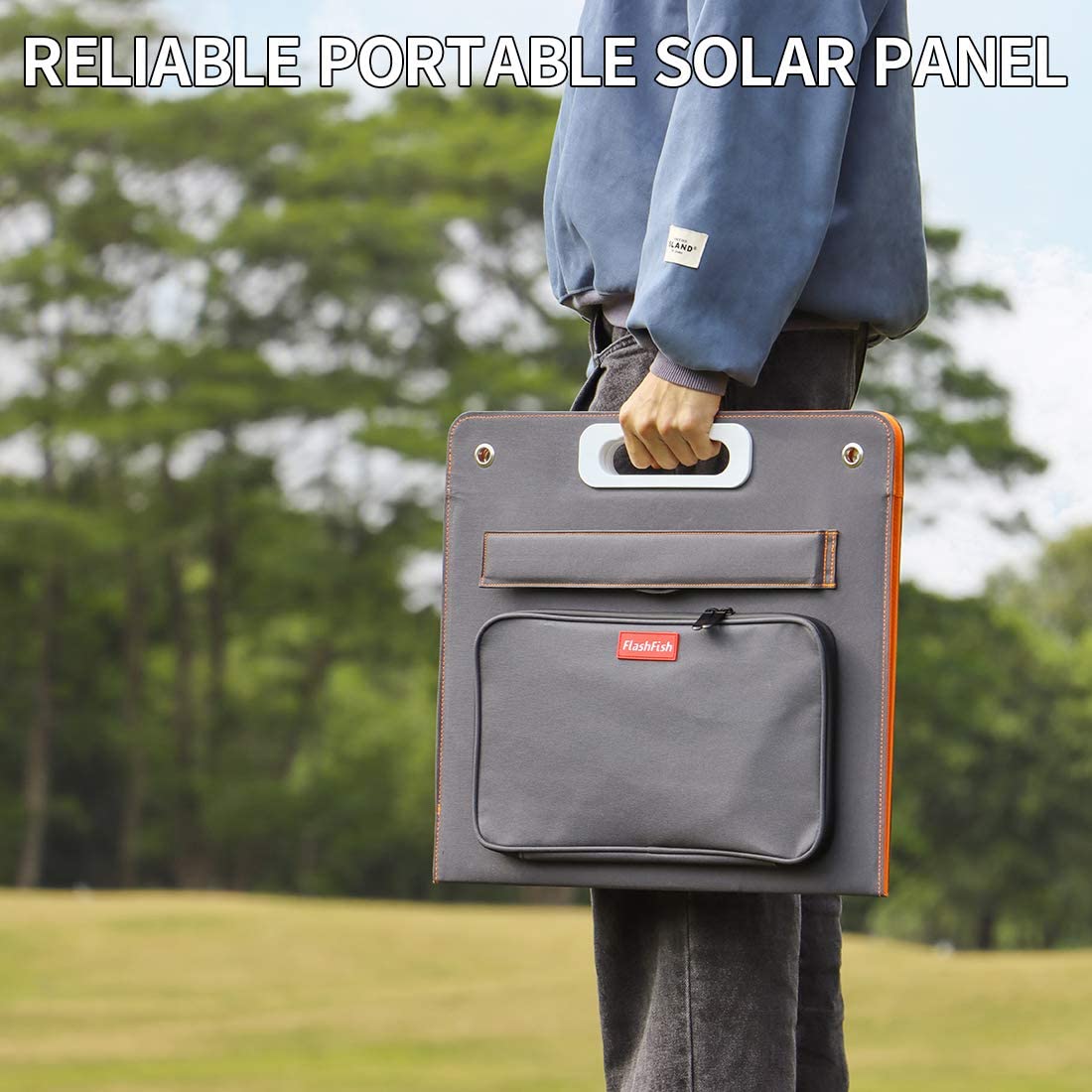 Flashfish Foldable 18V/60W Solar Panel - Your Portable Powerhouse for Outdoor Adventures