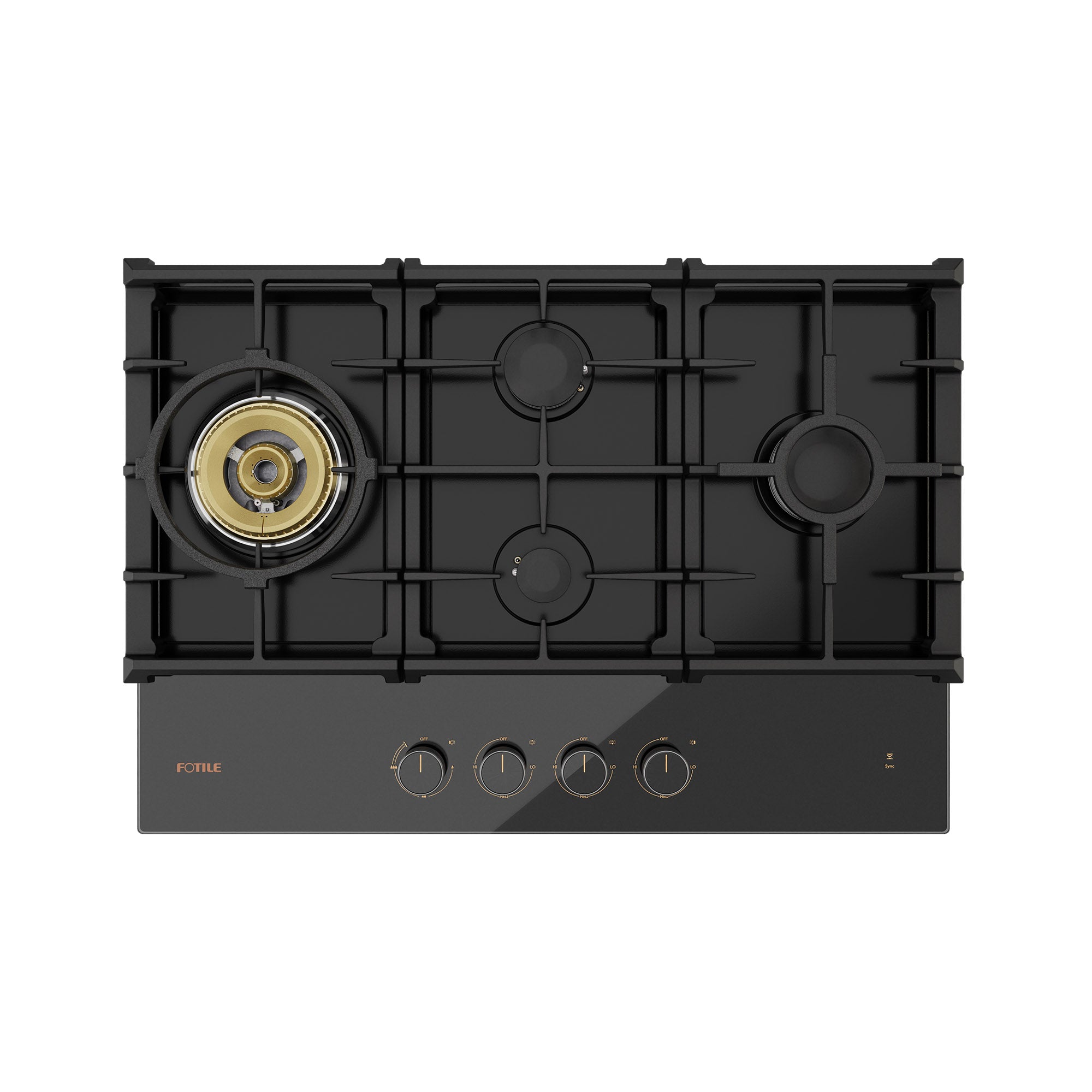 FOTILE Tri-Ring Gas Cooktop - GLG30401, Moonshadow Grey Series